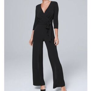 Chic Black Wrap Jumpsuit